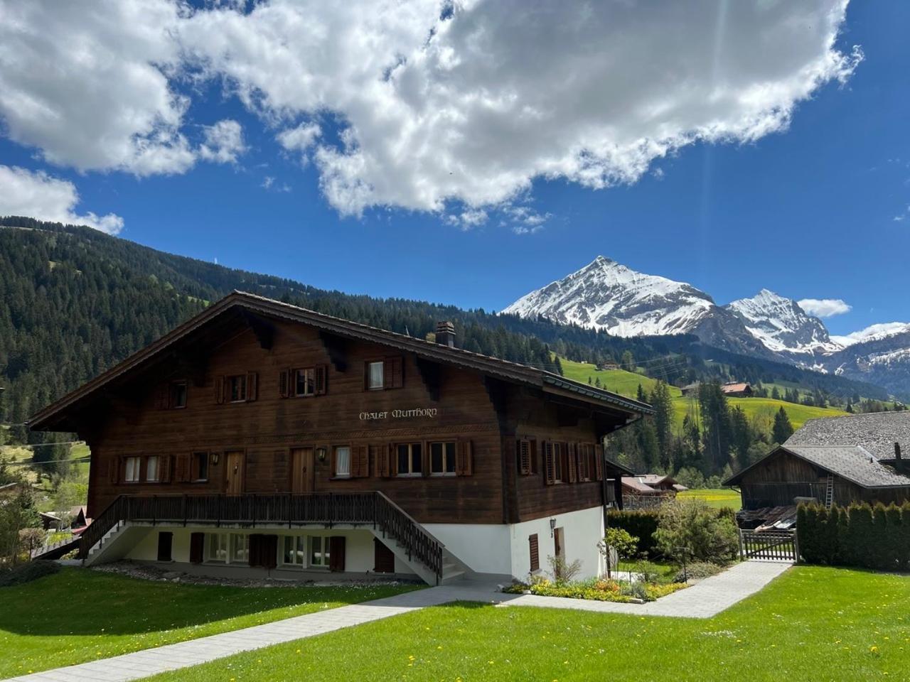 Cozy Apartment With Stunning View Gsteig Exterior foto